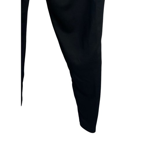 Adidas Mens Black Tapered Joggers With Bold Side Logo Stripes Athleisure Gym - Picture 7 of 10